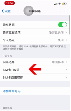 兰坪苹果14维修网分享如何给iPhone14的SIM卡设置密码 