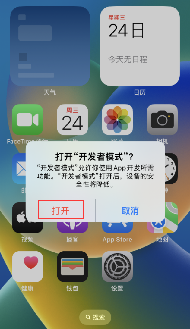 兰坪苹果手机维修分享如何打开开发者模式 