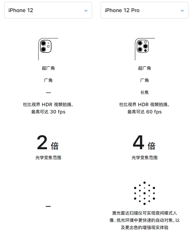 兰坪苹果手机维修分享苹果 iPhone 12 与 iPhone 12 Pro 选哪款 
